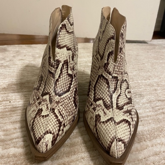 Vince Camuto Snake Ankle Booties - Picture 2 of 7